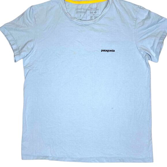 Patagonia Graphic Tee Womens S Blue Sustainable Fashion Environmental Eco Nature - Picture 3 of 9